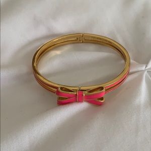 Kate spade pink bow bracelet